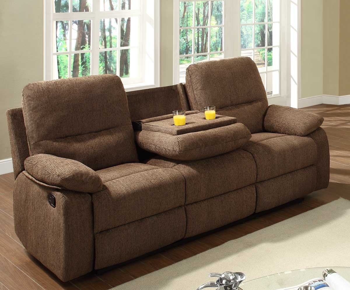 Homelegance marianna double reclining sofa with center