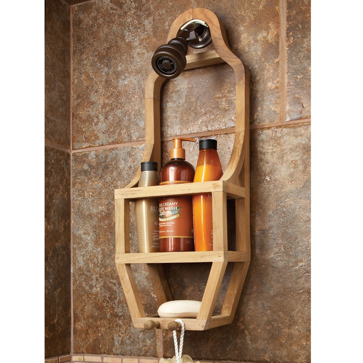 How to make teak shower caddy homes by ottoman homes