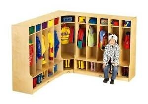 Jonti craft childrens corner coat and bookbag storage w