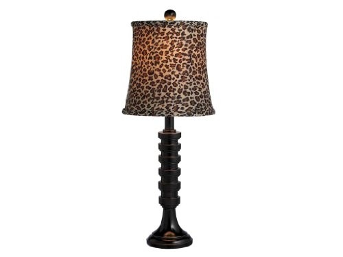 Leopard print lamp