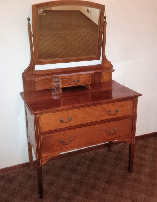 Mahogany vanity dressing table england ca 1900 catawiki