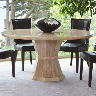 Marly marble large round dining table robson furniture