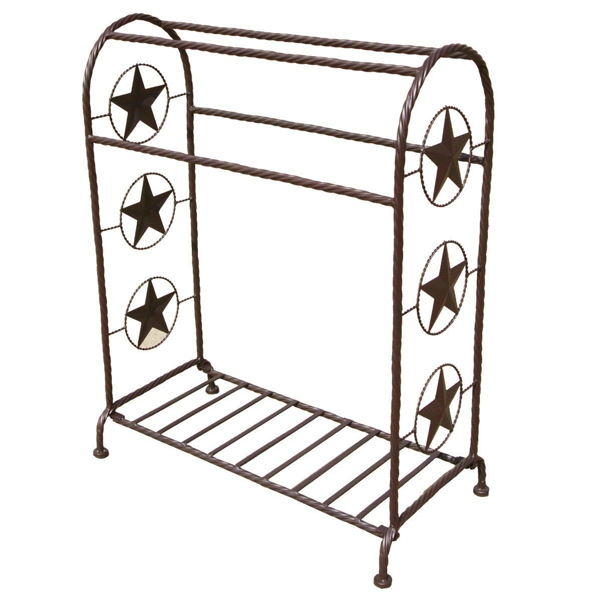 Marshall star quilt saddle rack quilt rack wrought iron