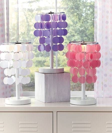 New colorful accent table lamps teens or tweens room decor