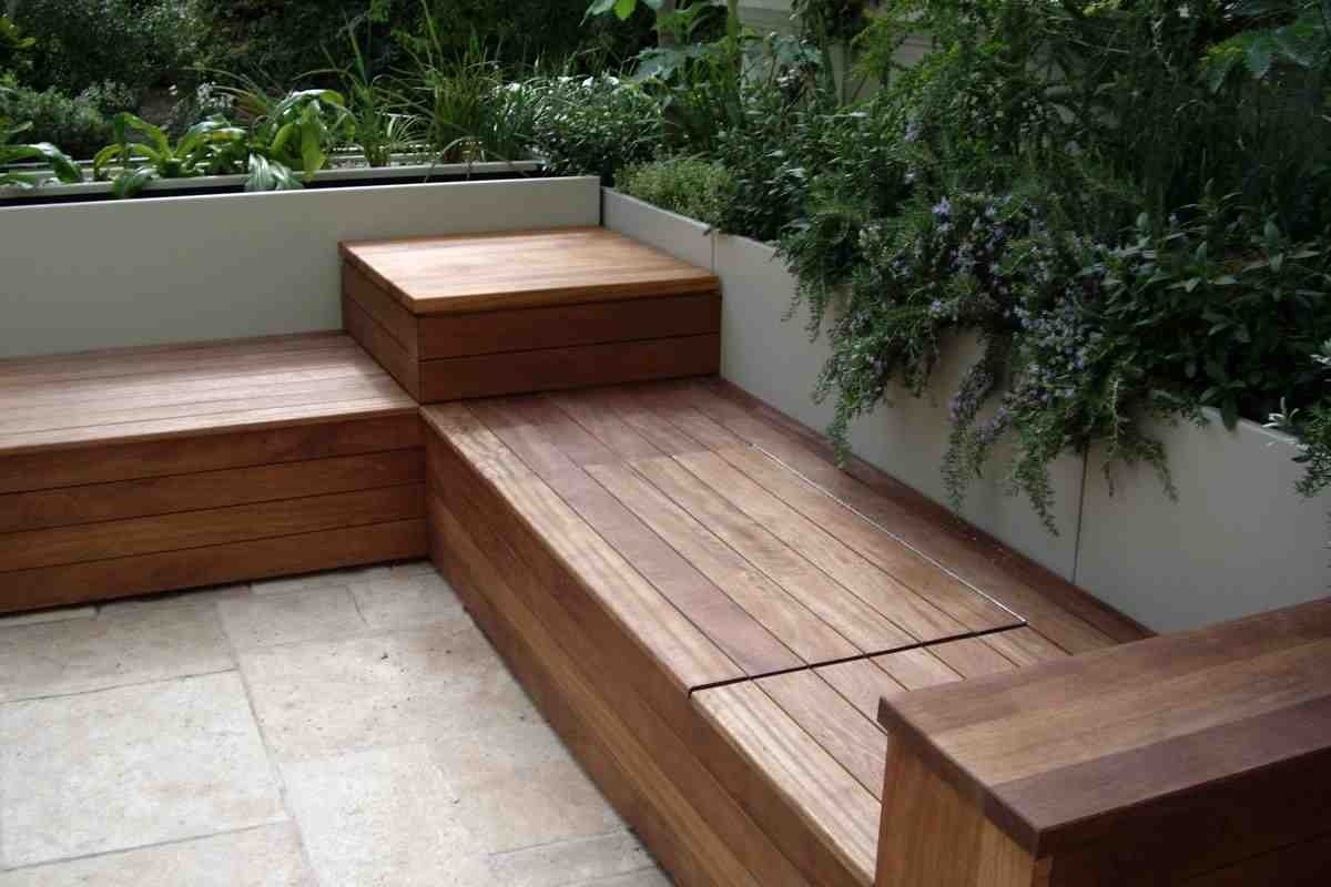 Outdoor cushion storage bench home furniture design 1