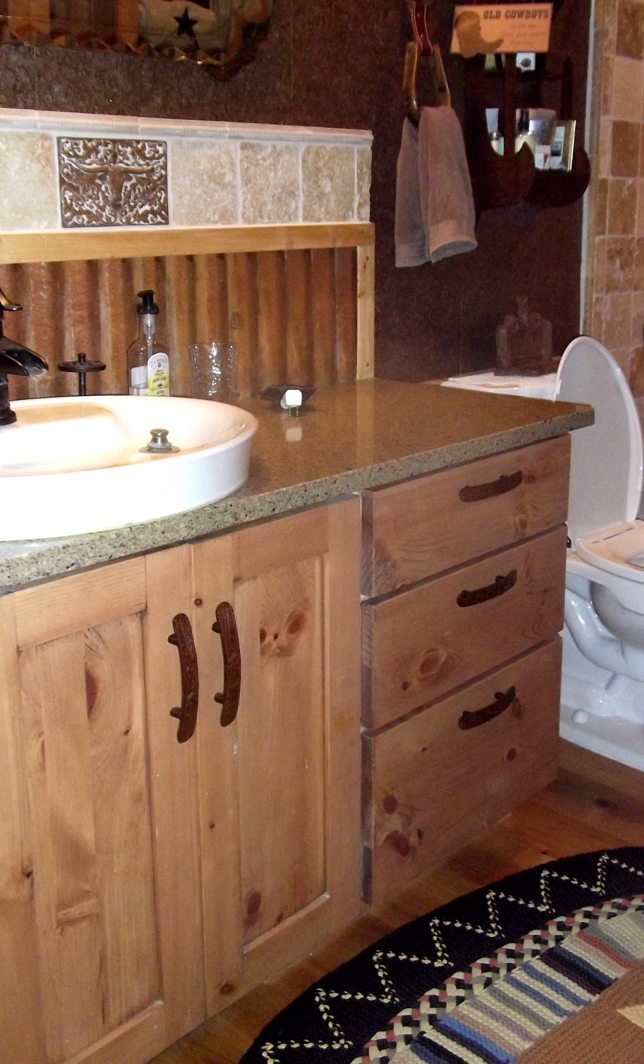 Pine bath cabinets wyman woodworks
