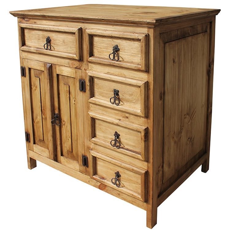 Rustic pine collection dolores sink vanity acc38