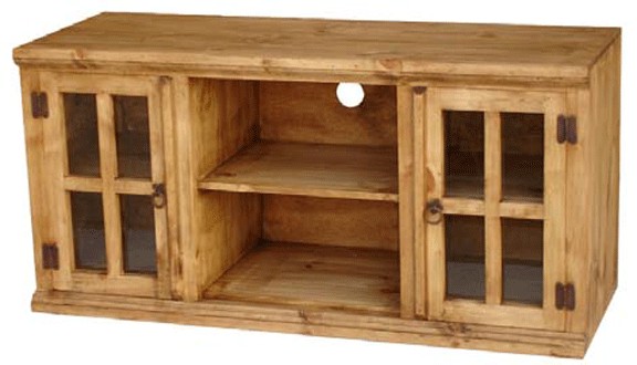 Rustic pine wood tv stand pine wood tv console