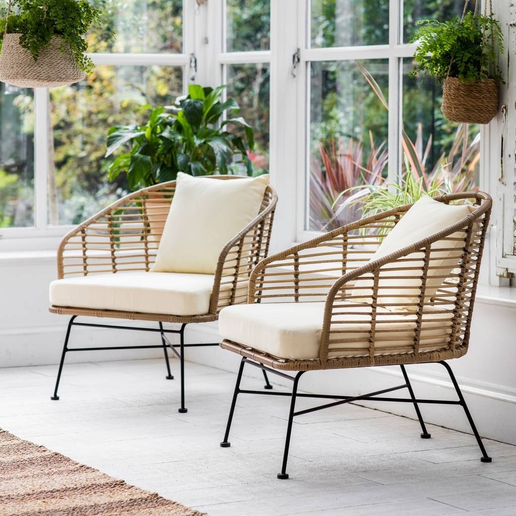 Set of two bamboo garden chair by the forest co