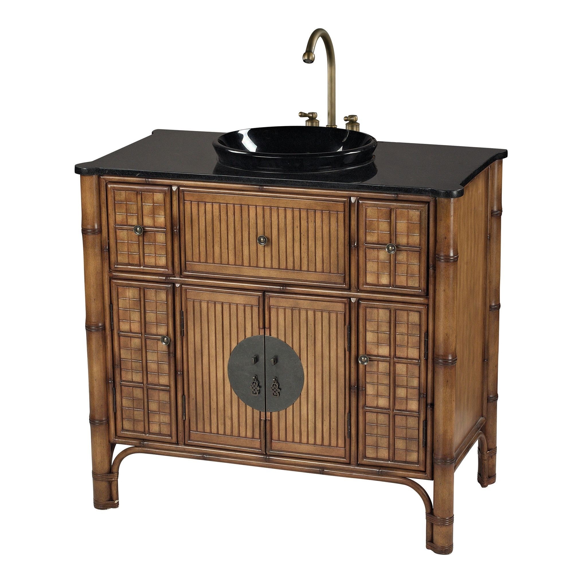 Sheerwater bamboo vanity unit by sterling bamboo