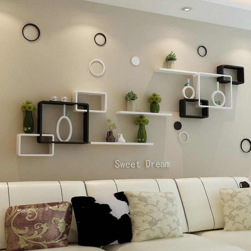 Shelves for the living room modern house