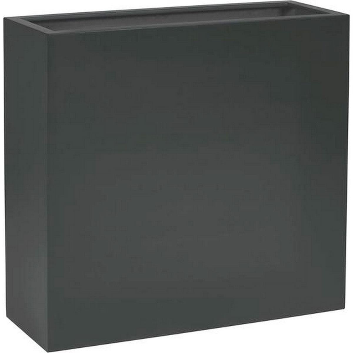 Solid room divider rectangular grp 2k coating dark grey 1