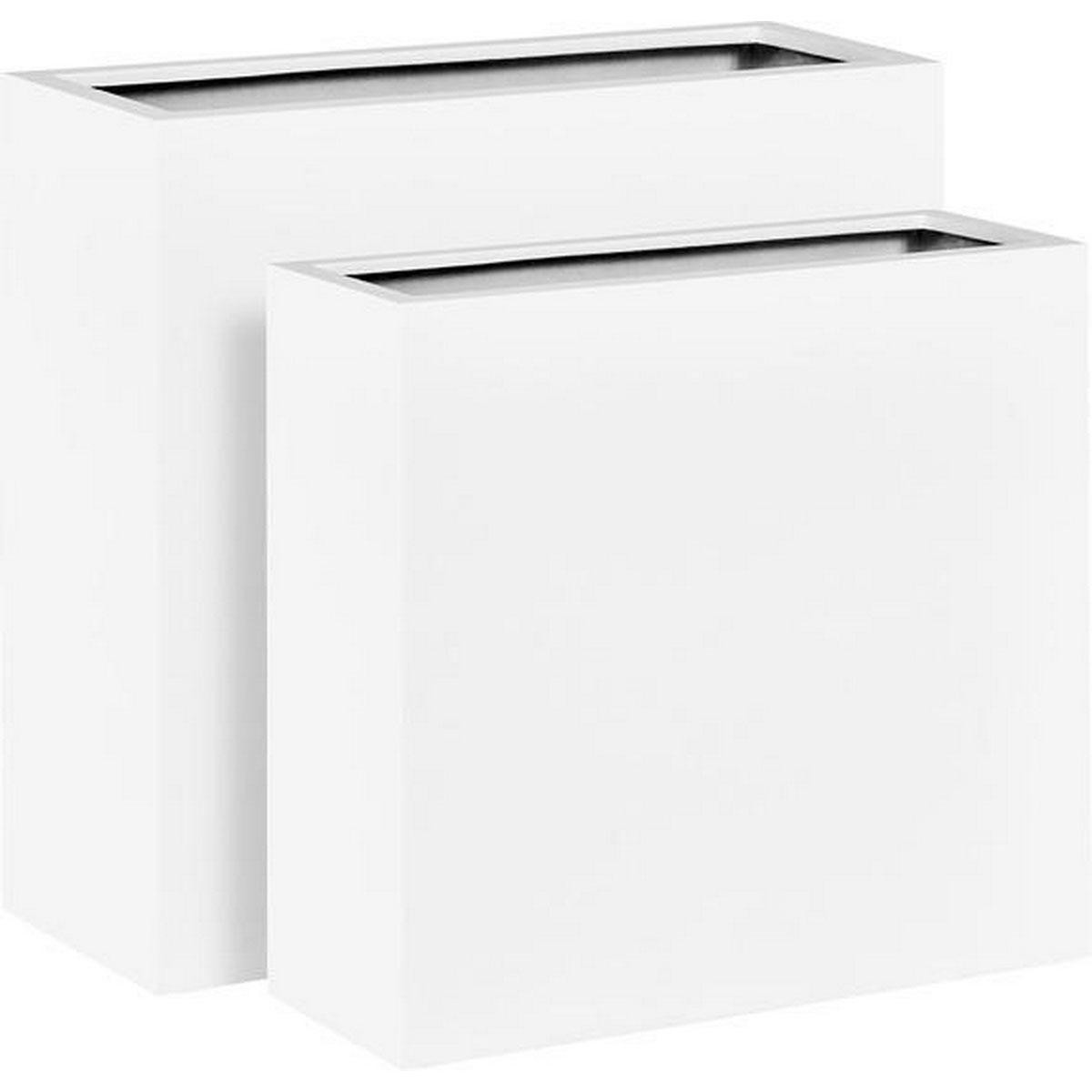 Solid room divider rectangular grp 2k coating white w69