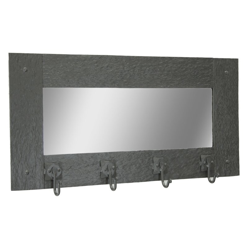 Stone county ironworks cedarvale wall mirror coat rack