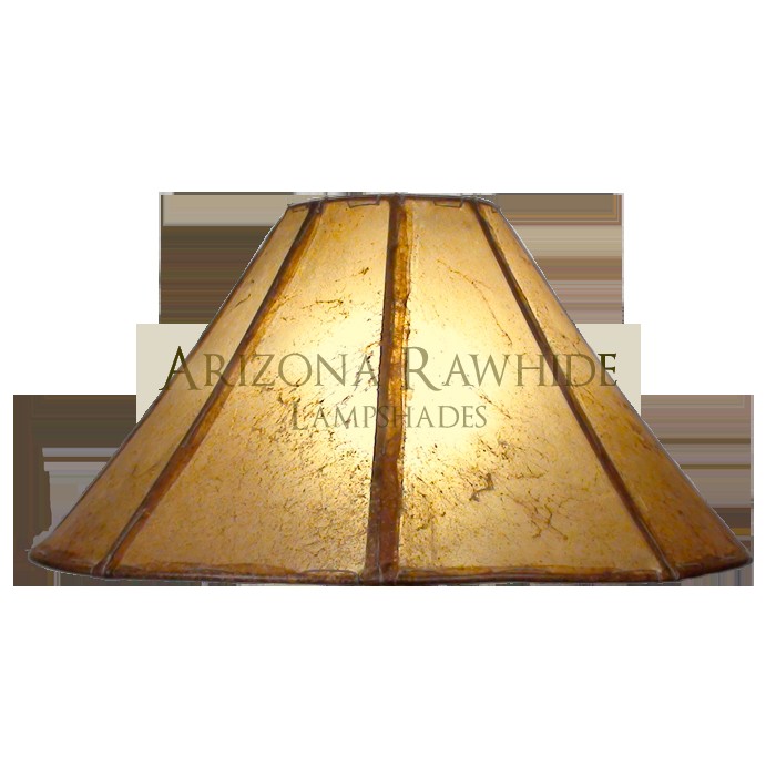 Table lamp rawhide shade arizona rawhide leather
