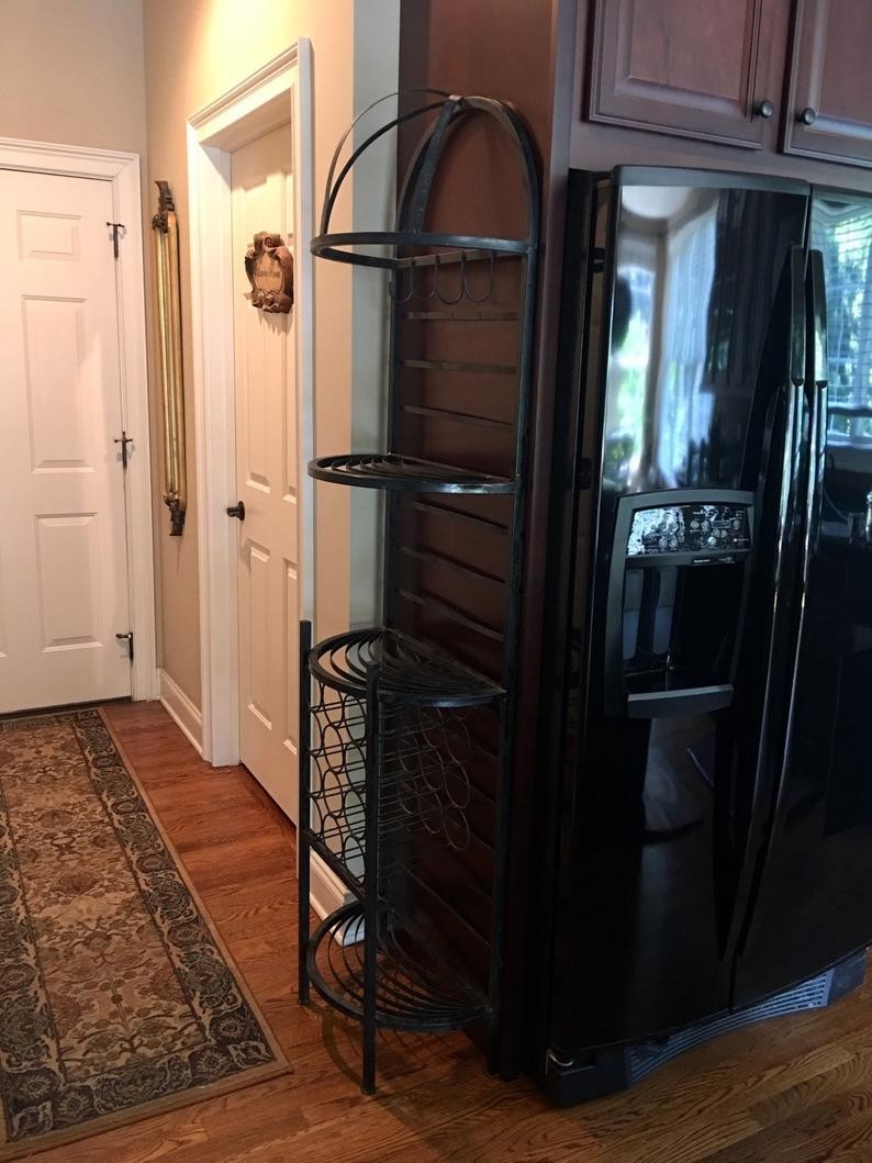 Tall narrow bakers rack vintage bakers rack small space etsy