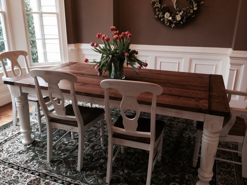 Traditional farmhouse style dining table ideas 4 homes 1