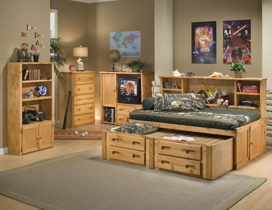 Trendwood bunkhouse twin cheyenne bookcase bed with 1