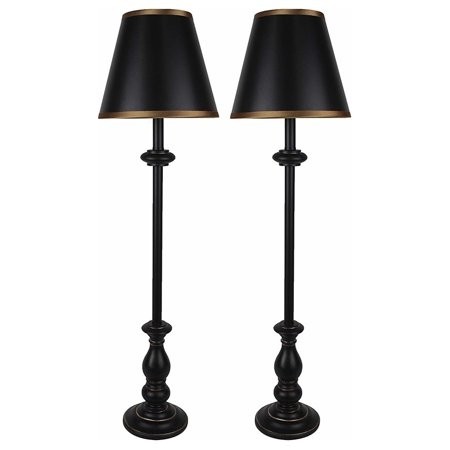 Urbanest banchetto buffet lamps distressed black with