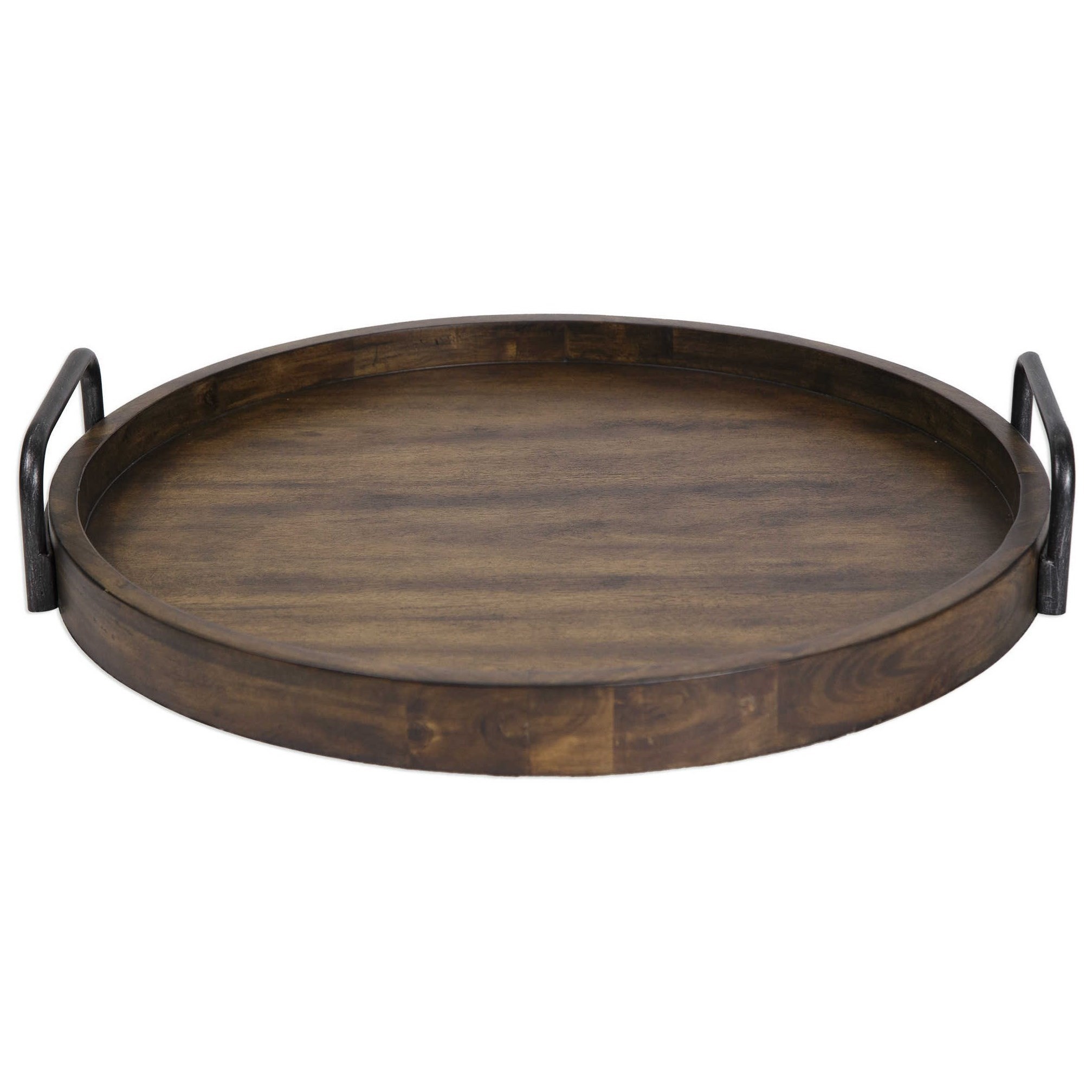 Uttermost accessories 18749 reine round wooden tray