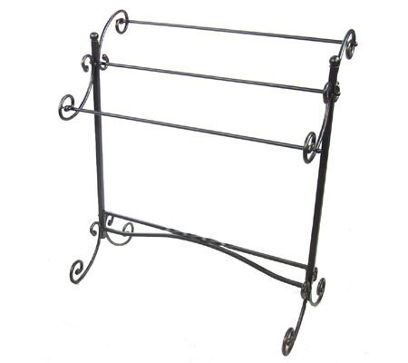 Victorian wrought iron quilt rack