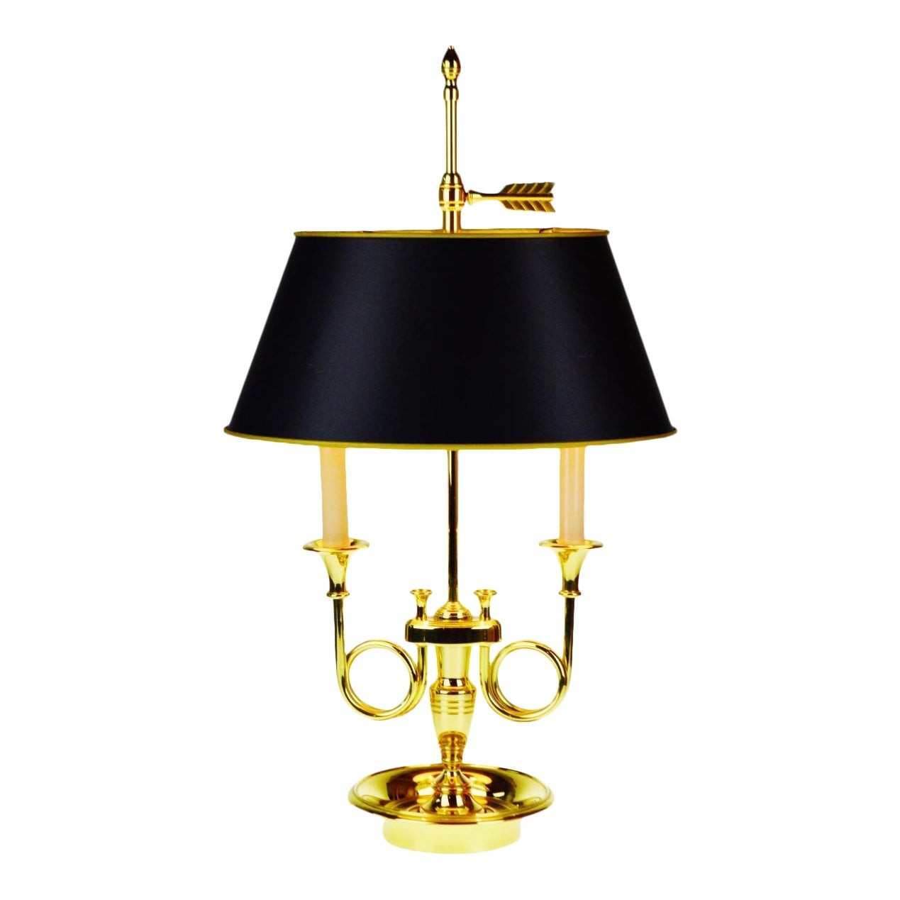 Vintage baldwin brass candlestick table lamp chairish