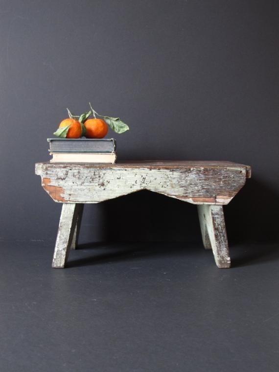 Wooden step stool rustic step stool country decor farmhouse