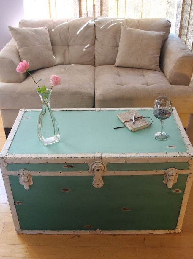 16 old trunks turned coffee tables that bring extra