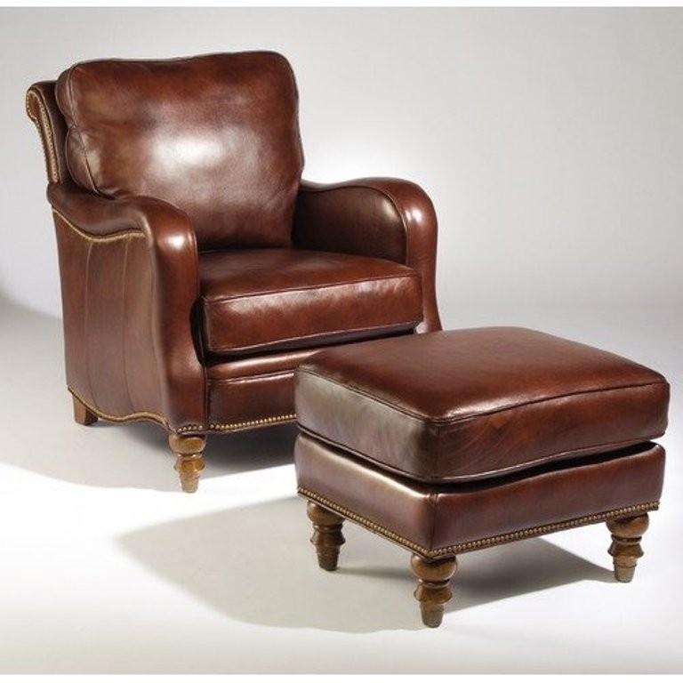 2018 luxurious leather chair and ottoman sets michael