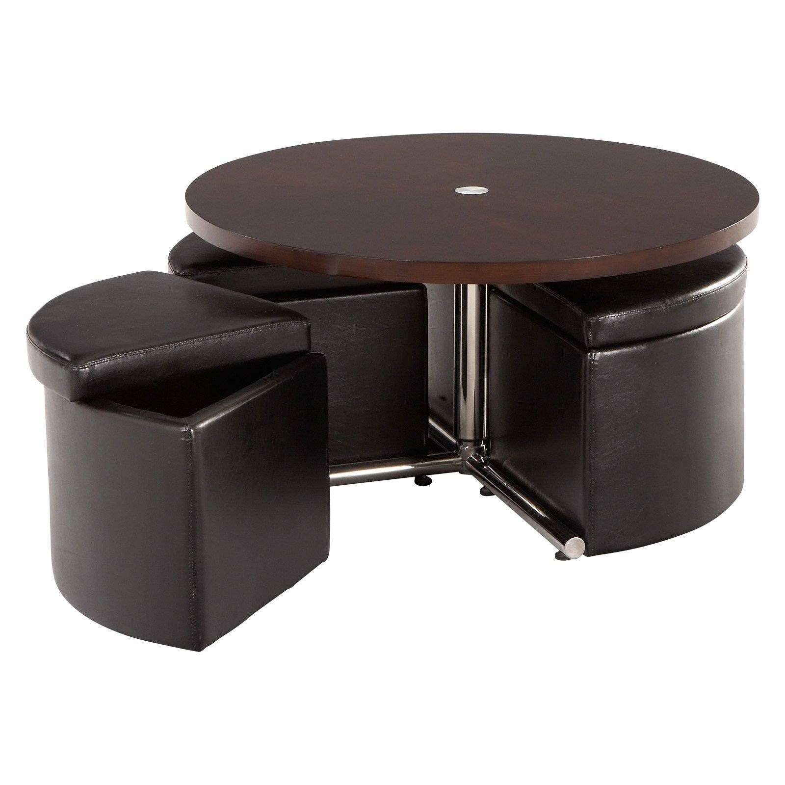 30 collection of round storage coffee tables