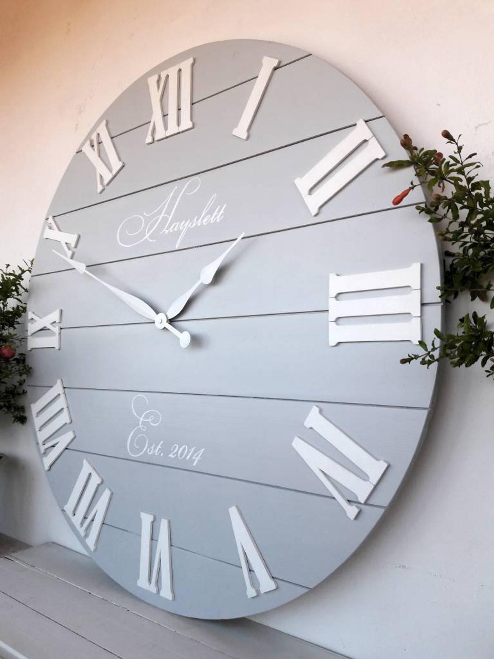 33 personalized wall clock large wall clock oversized