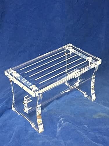 Amazon com clear acrylic lucite single step stool handmade