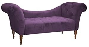 Amazon com microsuede purple chaise lounge chair kitchen
