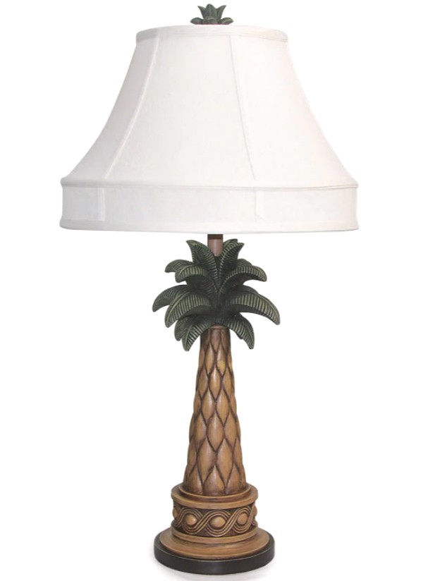 American rattan palm tree table lamp model 151tl by