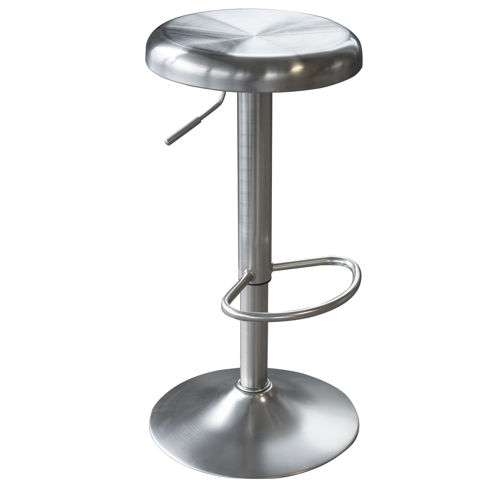 Amerihome loft stainless steel adjustable height swivel