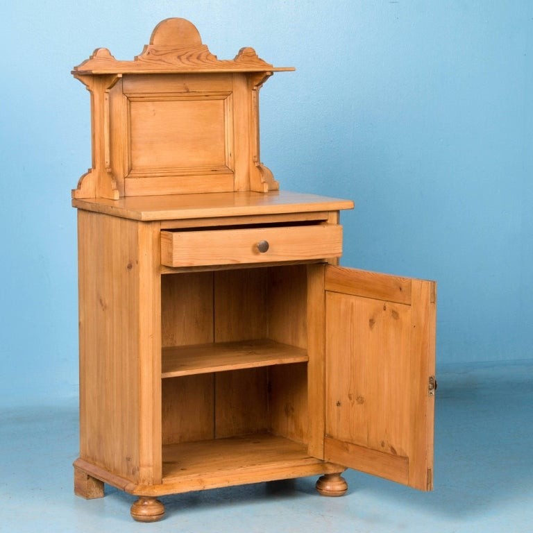 Antique 19th century danish pine nightstand at 1stdibs