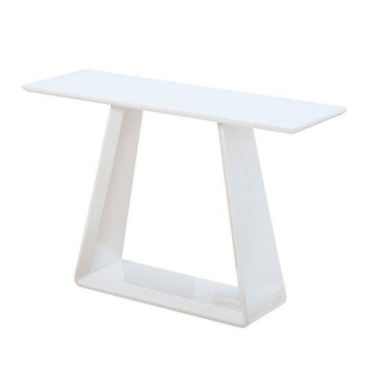 Astrik console table in white high gloss furniture in