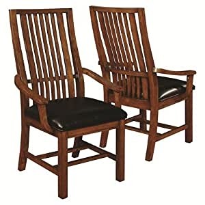 Beaumont mission style arm chair set of 2
