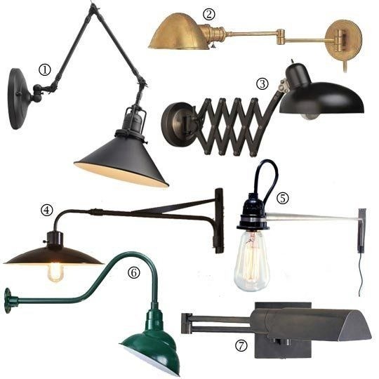 Bedside essentials warm industrial wall lamps