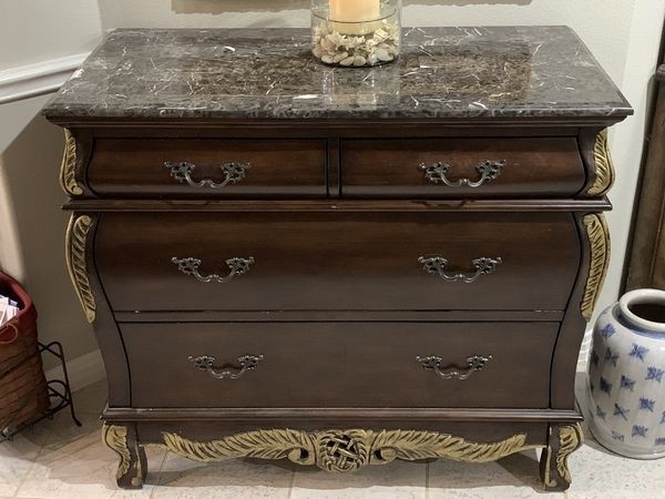 Bombay chest sideboard with marble top retails over