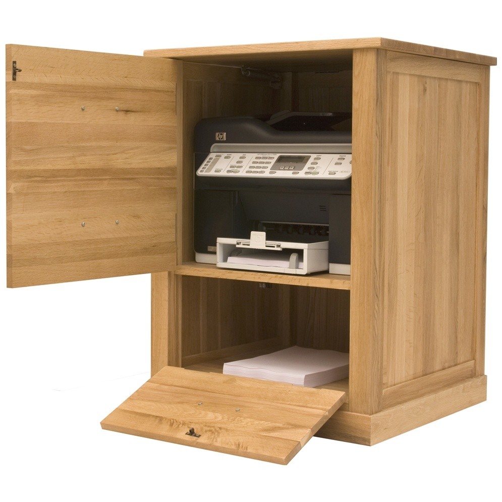 Cavalli solid oak printer cupboard printer tables