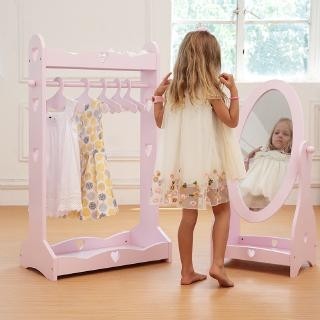 Childrens dressing mirror baby dressing mirror girl pink 1