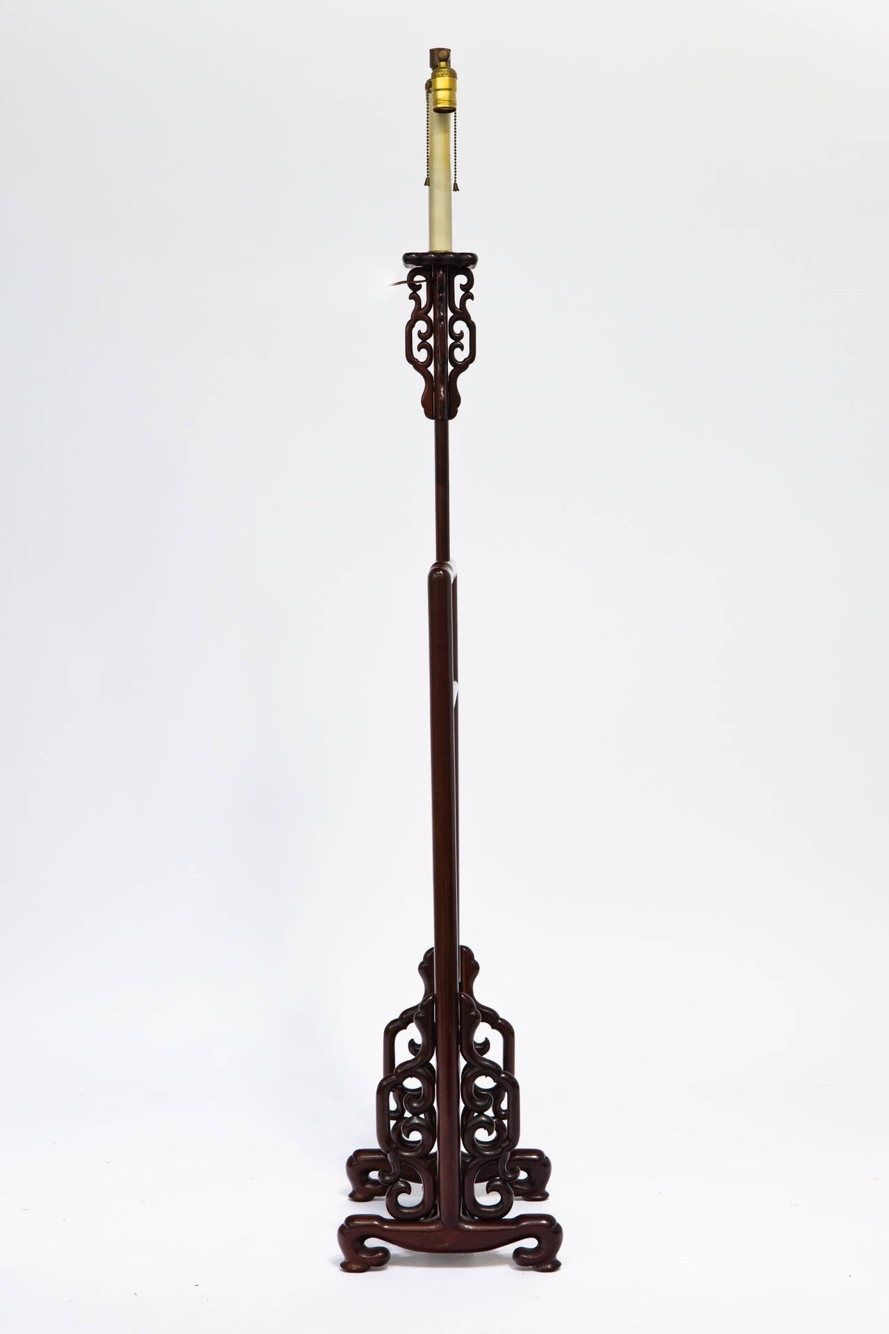 Chinese export adjustable height floor lamp for sale at