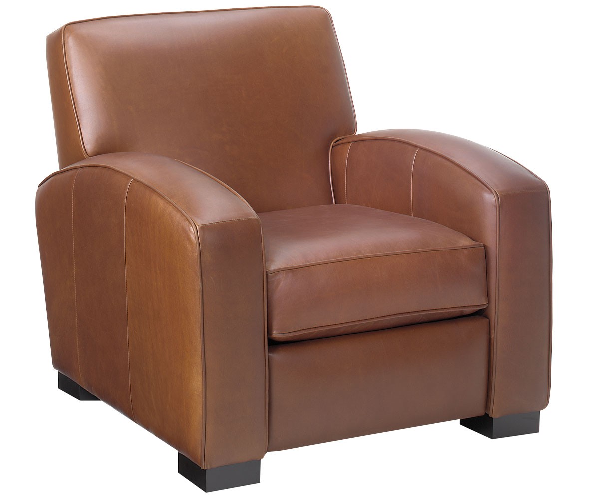 Contemporary leather recliner chair furniture club furniture