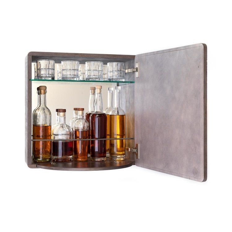 Contemporary wall mounted cocktail cabinet karvdwalls