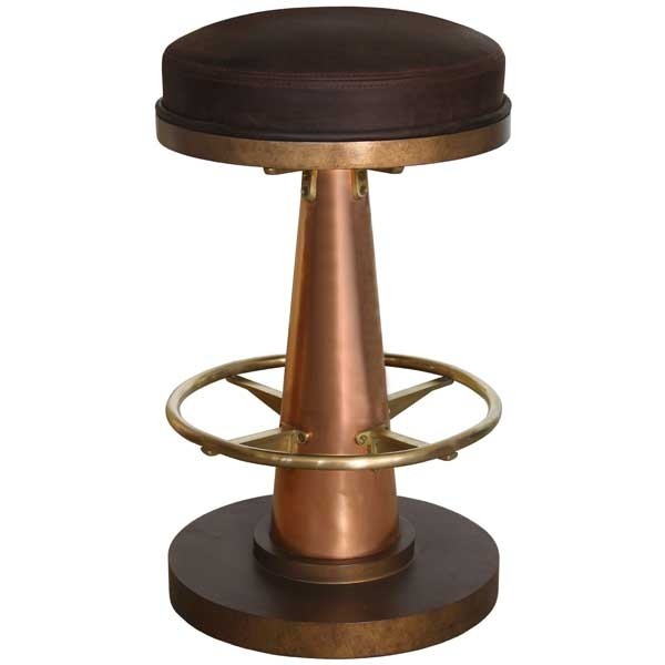 Copper or brass cone bar stool copper bar stool brass