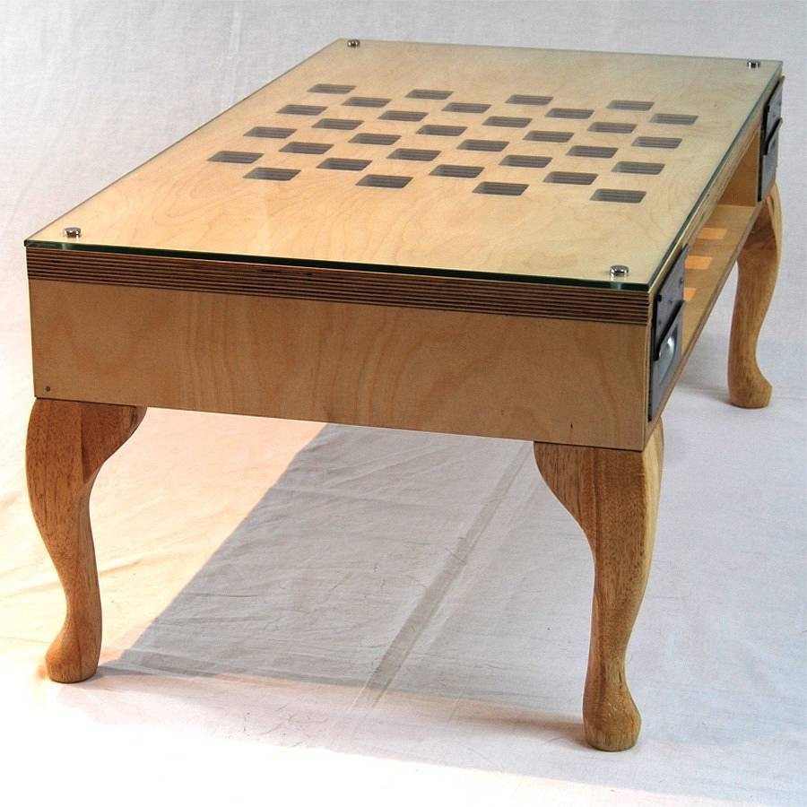 Cut out chess coffee table by tilt originals