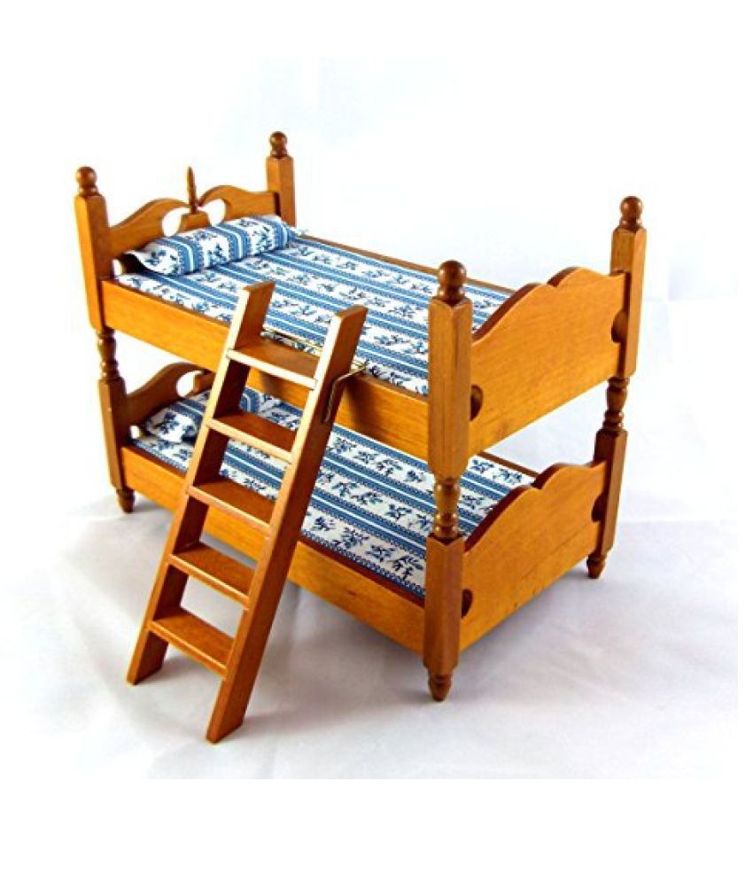 Dollhouse miniature bunk bed with ladder buy dollhouse