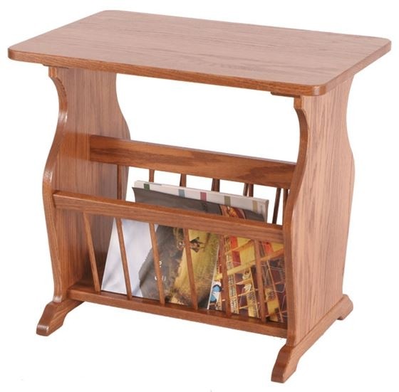End table w magazine rack 1