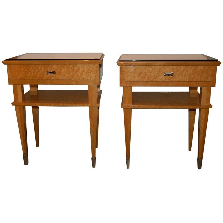 French art deco nightstands for sale at 1stdibs